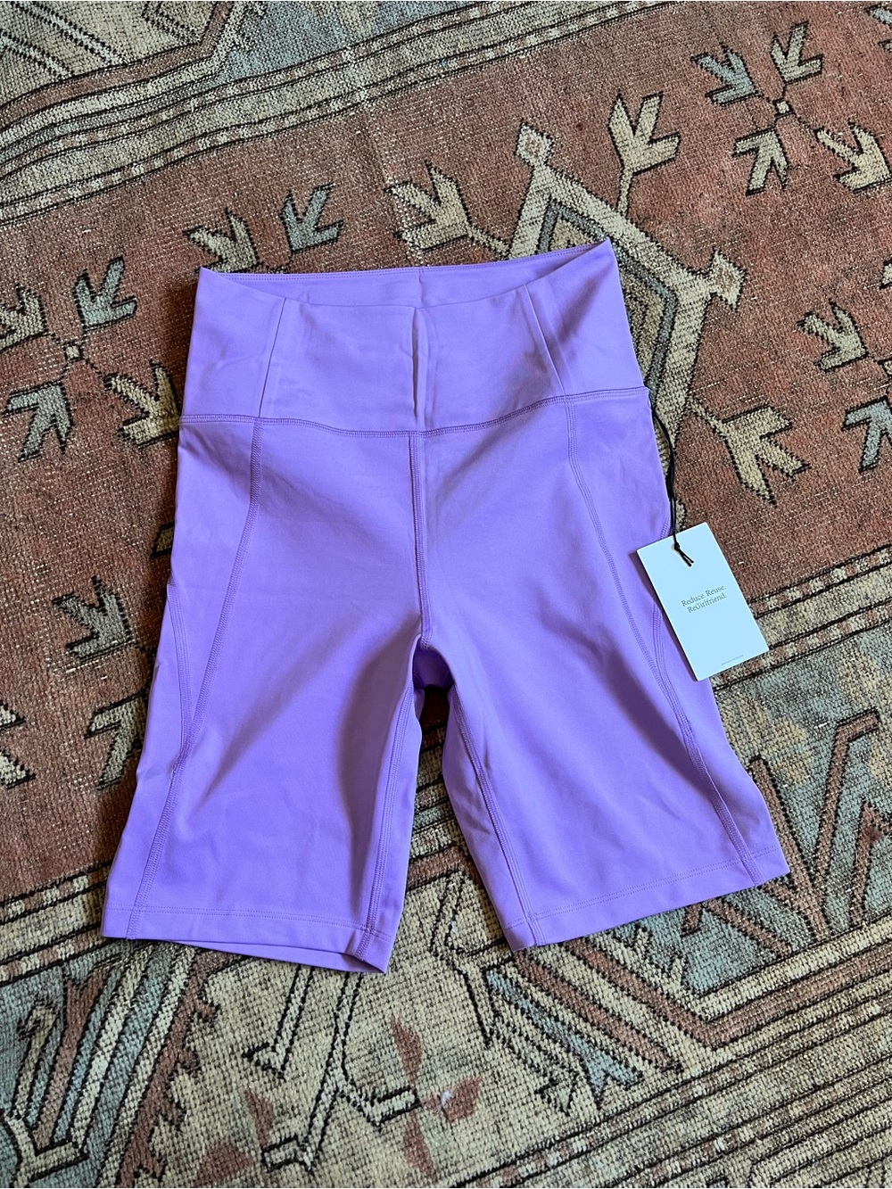 NWT High-Waist Girlfriend Collective Lavender Bike Shorts